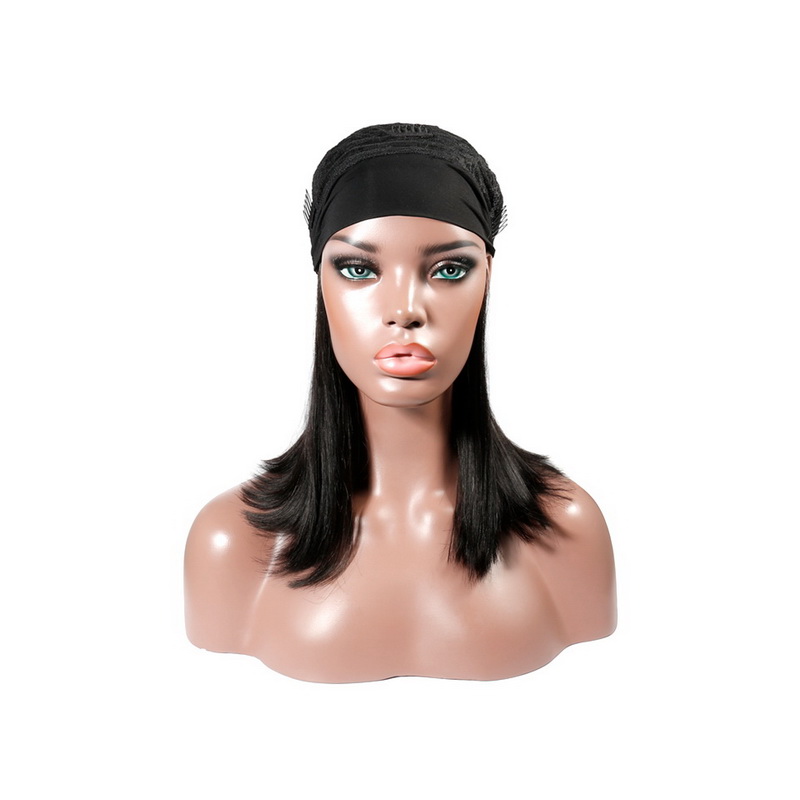 Headband Wig Human Hair Straight Wig - 图片 8